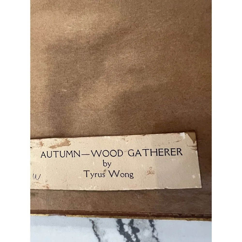 Tyrus Wong Framed VTG Watercolor Prints a Trio of Seasons, Disney Famed Artist - Picture 7 of 10